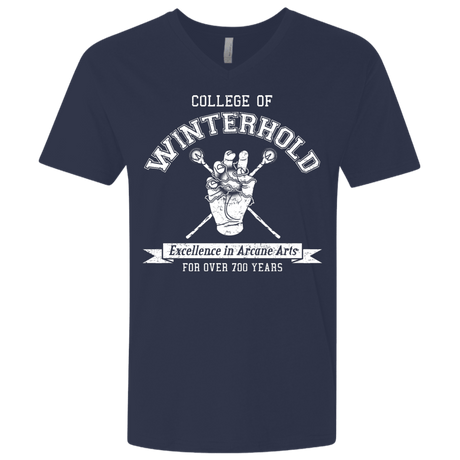 Mens_Premium V-neck Midnight Navy / X-Small College of Winterhold Men's Premium V-Neck