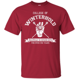 Mens_T-Shirts Cardinal / Small College of Winterhold T-Shirt