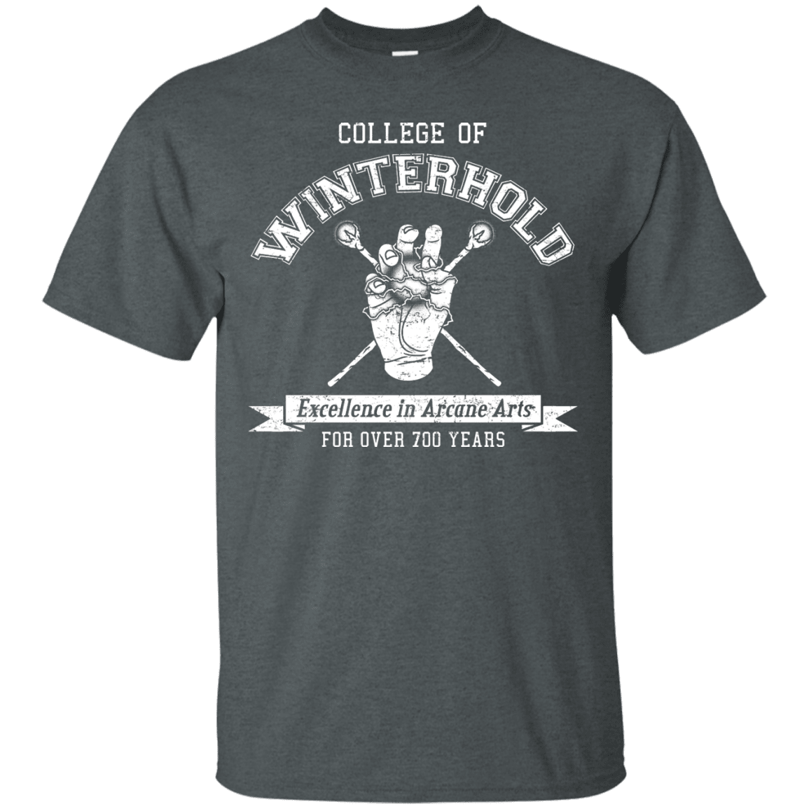 Mens_T-Shirts Dark Heather / Small College of Winterhold T-Shirt