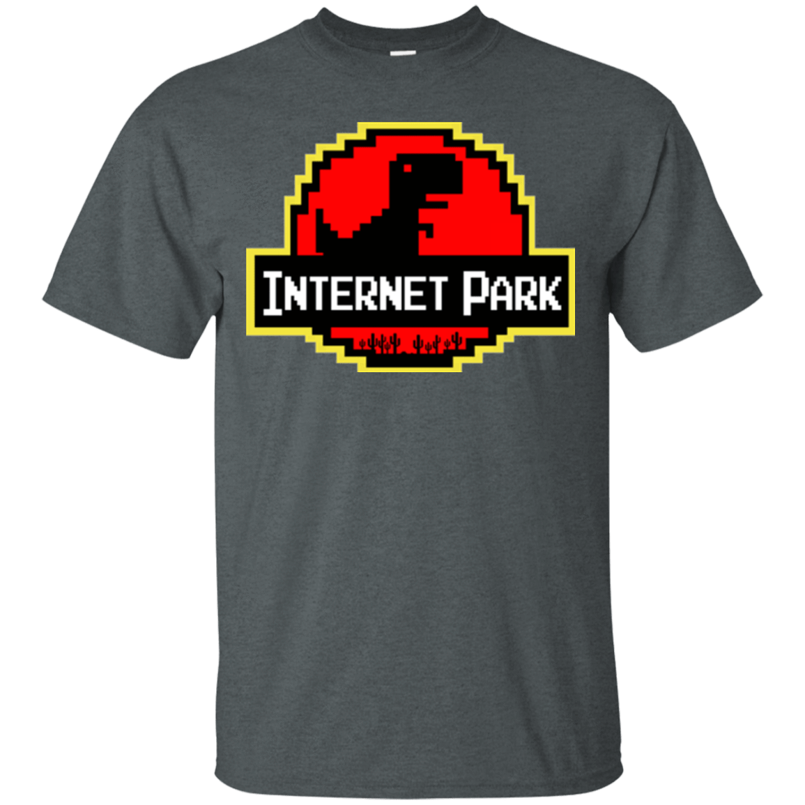 Mens_T-Shirts Dark Heather / Small Internet Park - T-Shirt Test