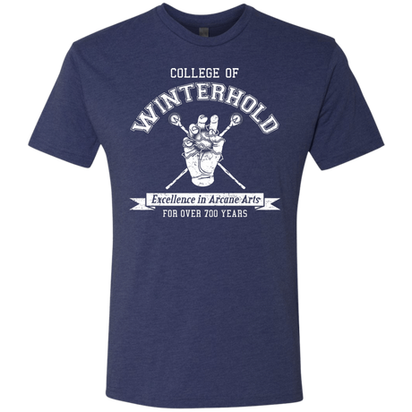 Mens_Triblend T-Shirts Vintage Navy / Small College of Winterhold Men's Triblend T-Shirt
