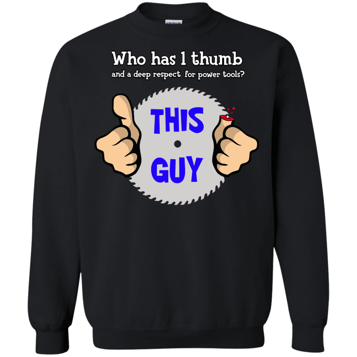 1-thumb Crewneck Sweatshirt