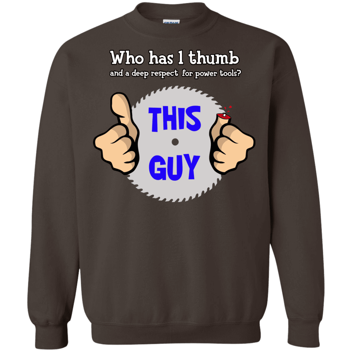 1-thumb Crewneck Sweatshirt