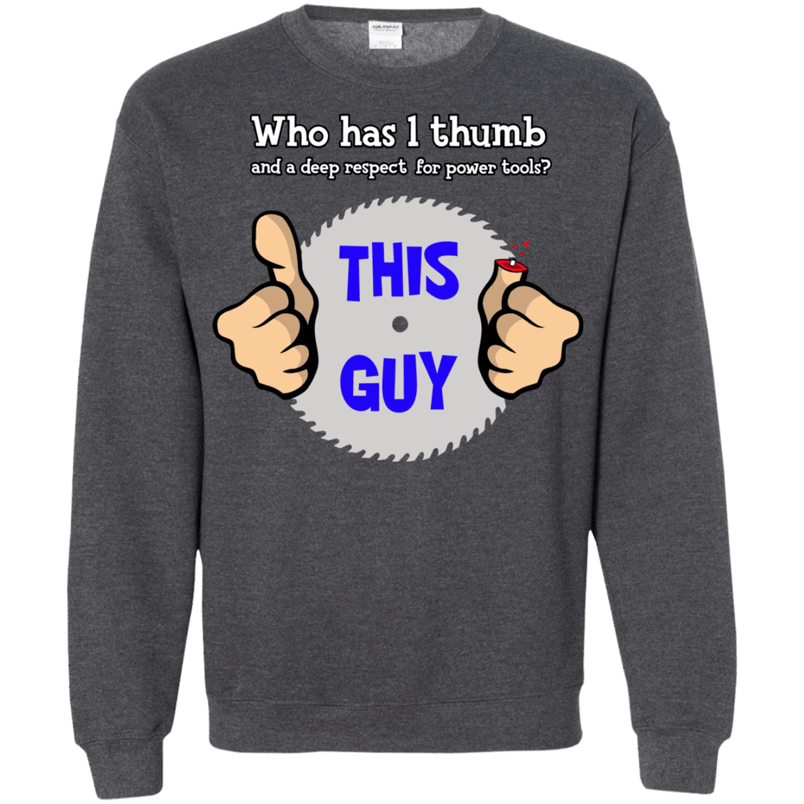 1-thumb Crewneck Sweatshirt