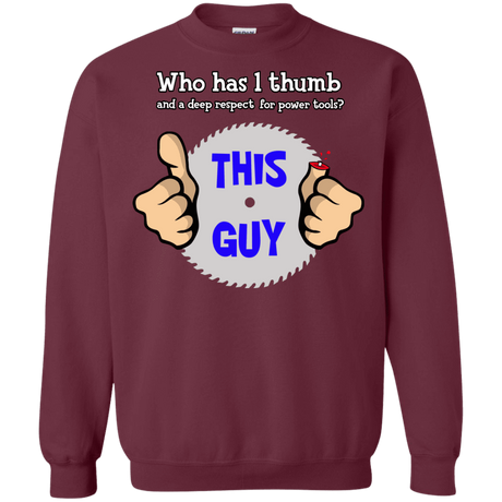 1-thumb Crewneck Sweatshirt