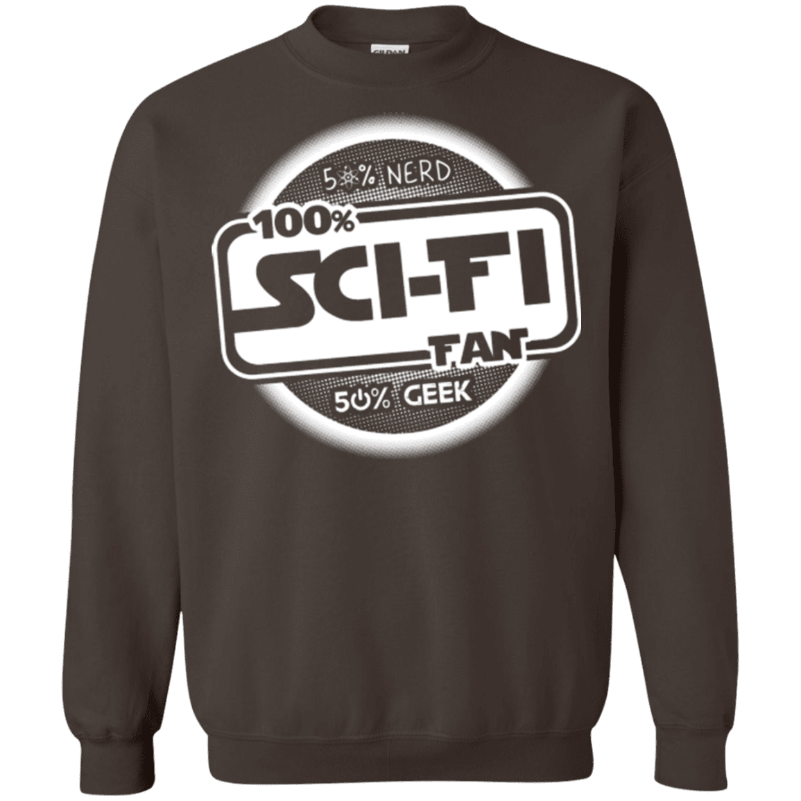 Sweatshirts Dark Chocolate / Small 100 Percent Sci-fi Crewneck Sweatshirt