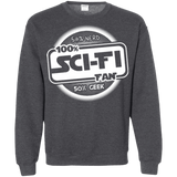 Sweatshirts Dark Heather / Small 100 Percent Sci-fi Crewneck Sweatshirt