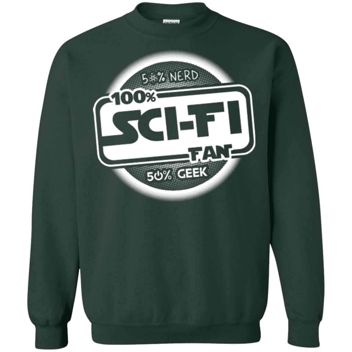 Sweatshirts Forest Green / Small 100 Percent Sci-fi Crewneck Sweatshirt