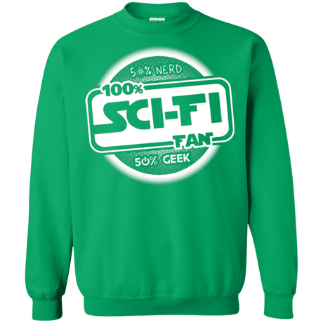Sweatshirts Irish Green / Small 100 Percent Sci-fi Crewneck Sweatshirt