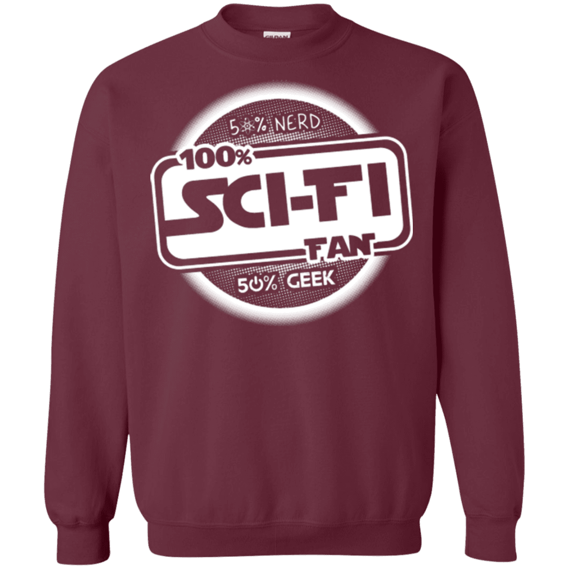 Sweatshirts Maroon / Small 100 Percent Sci-fi Crewneck Sweatshirt