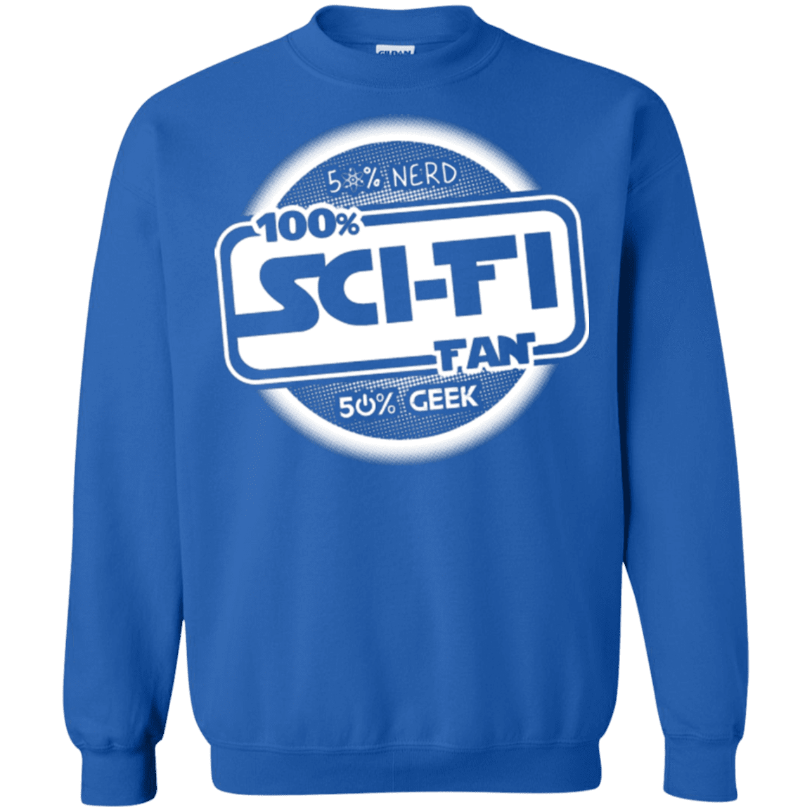 Sweatshirts Royal / Small 100 Percent Sci-fi Crewneck Sweatshirt
