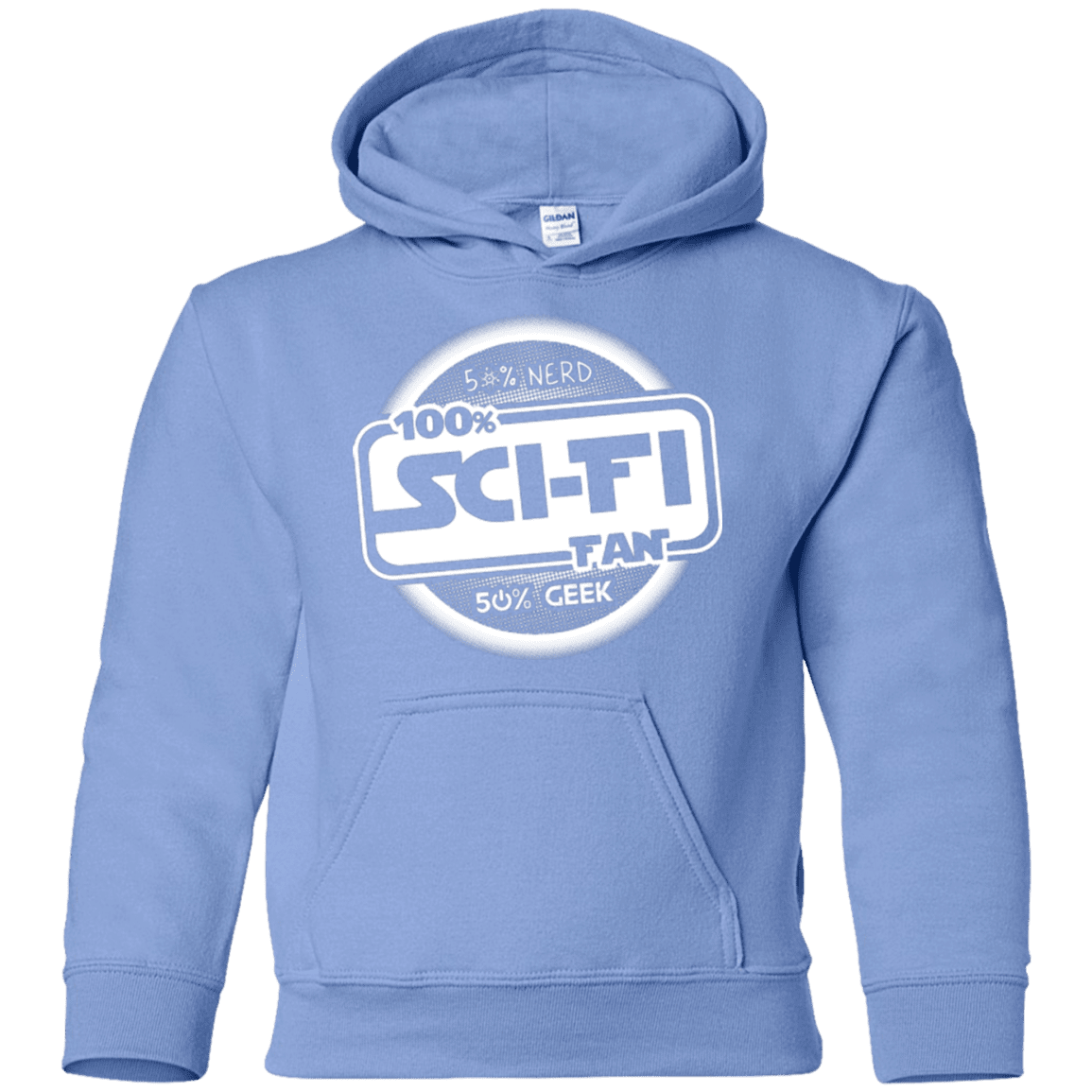 Sweatshirts Carolina Blue / YS 100 Percent Sci-fi Youth Hoodie