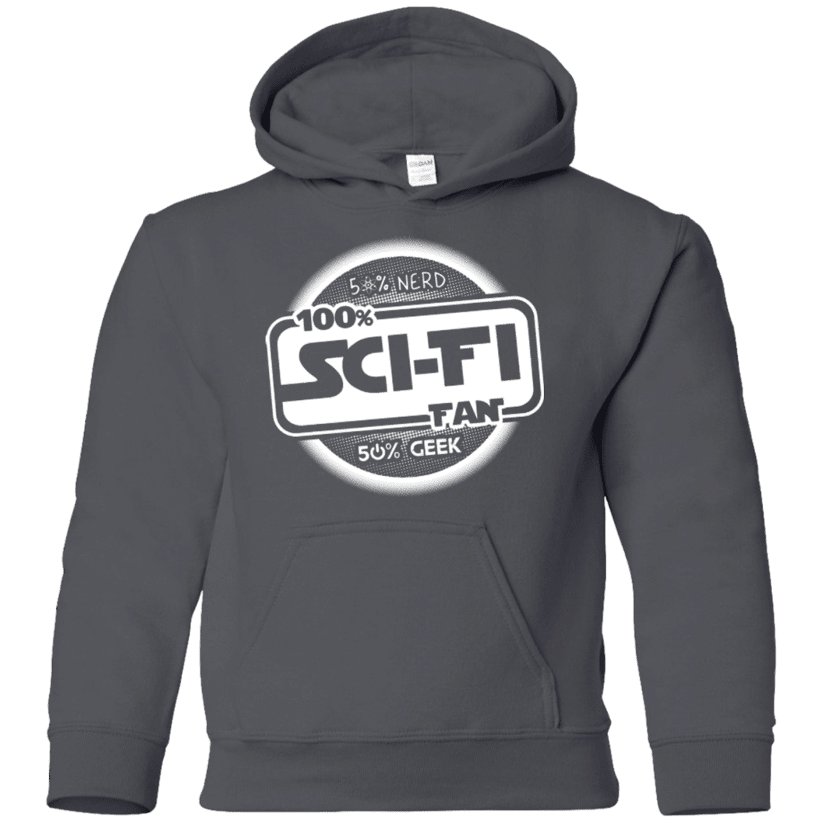 Sweatshirts Charcoal / YS 100 Percent Sci-fi Youth Hoodie