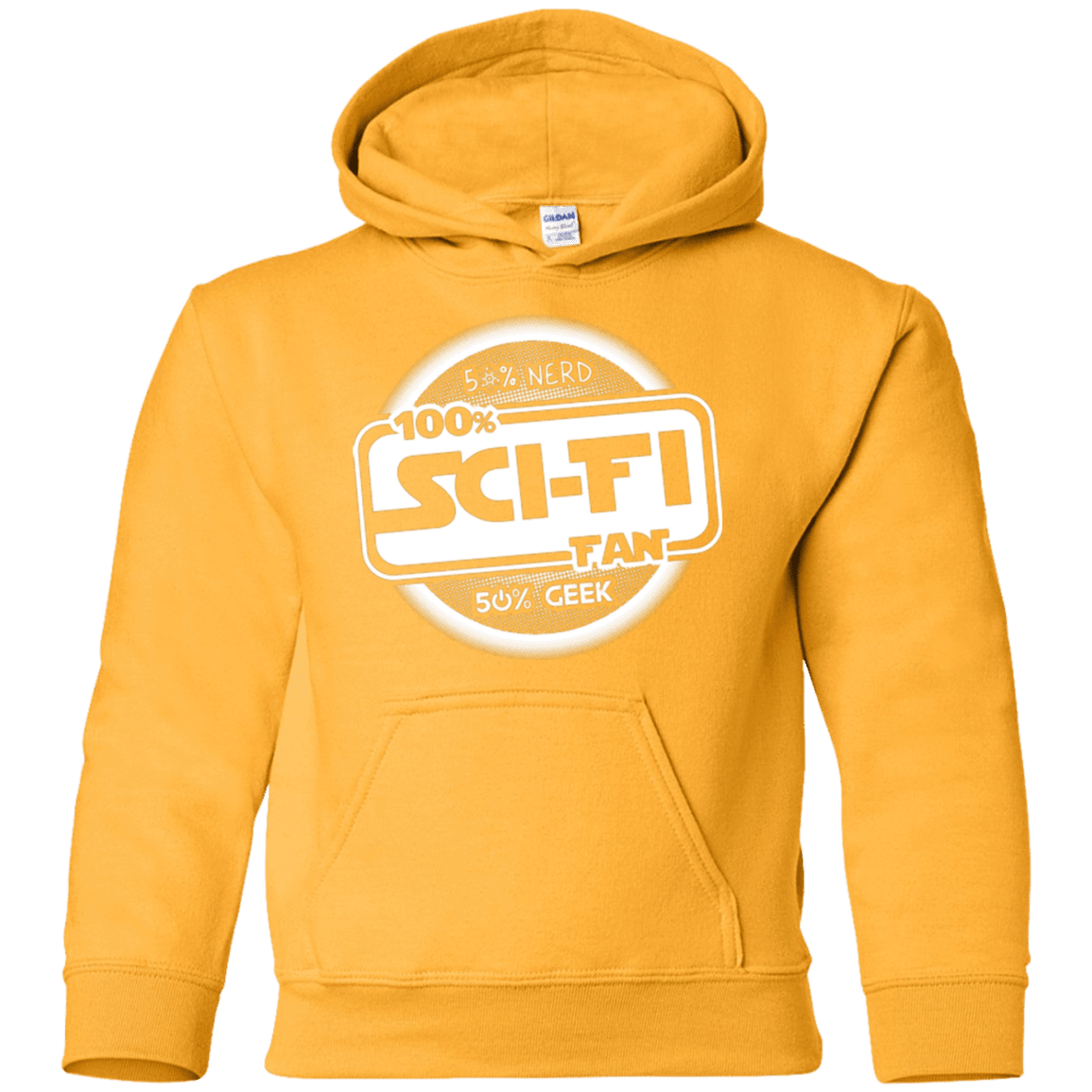 Sweatshirts Gold / YS 100 Percent Sci-fi Youth Hoodie