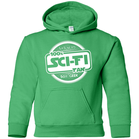 Sweatshirts Irish Green / YS 100 Percent Sci-fi Youth Hoodie