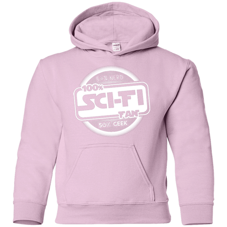 Sweatshirts Light Pink / YS 100 Percent Sci-fi Youth Hoodie
