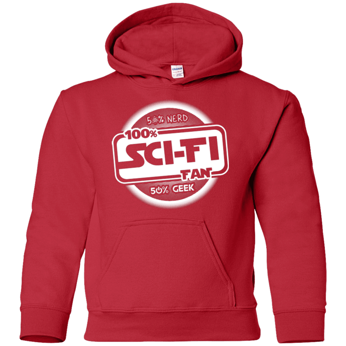 Sweatshirts Red / YS 100 Percent Sci-fi Youth Hoodie