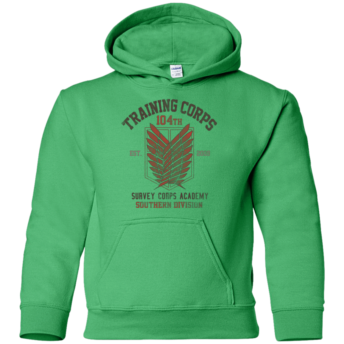 Sweatshirts Irish Green / YS 104th Training Corps Youth Hoodie