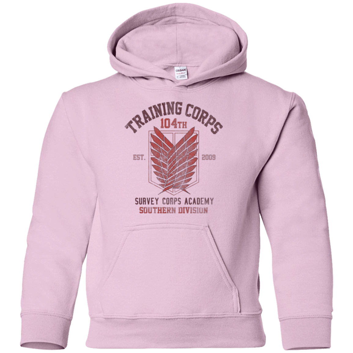 Sweatshirts Light Pink / YS 104th Training Corps Youth Hoodie