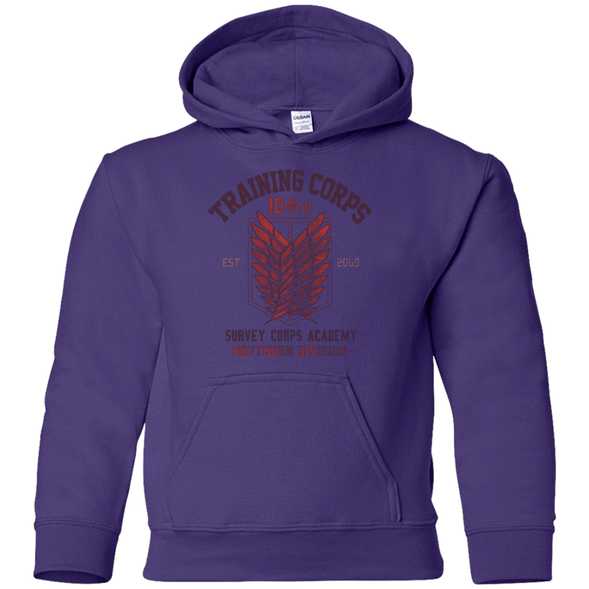 Sweatshirts Purple / YS 104th Training Corps Youth Hoodie