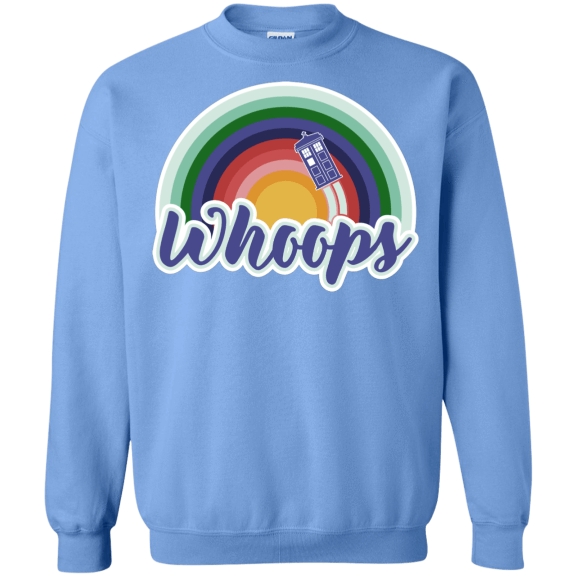 Sweatshirts Carolina Blue / S 13th Doctor Retro Whoops Crewneck Sweatshirt