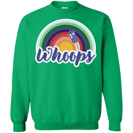 Sweatshirts Irish Green / S 13th Doctor Retro Whoops Crewneck Sweatshirt