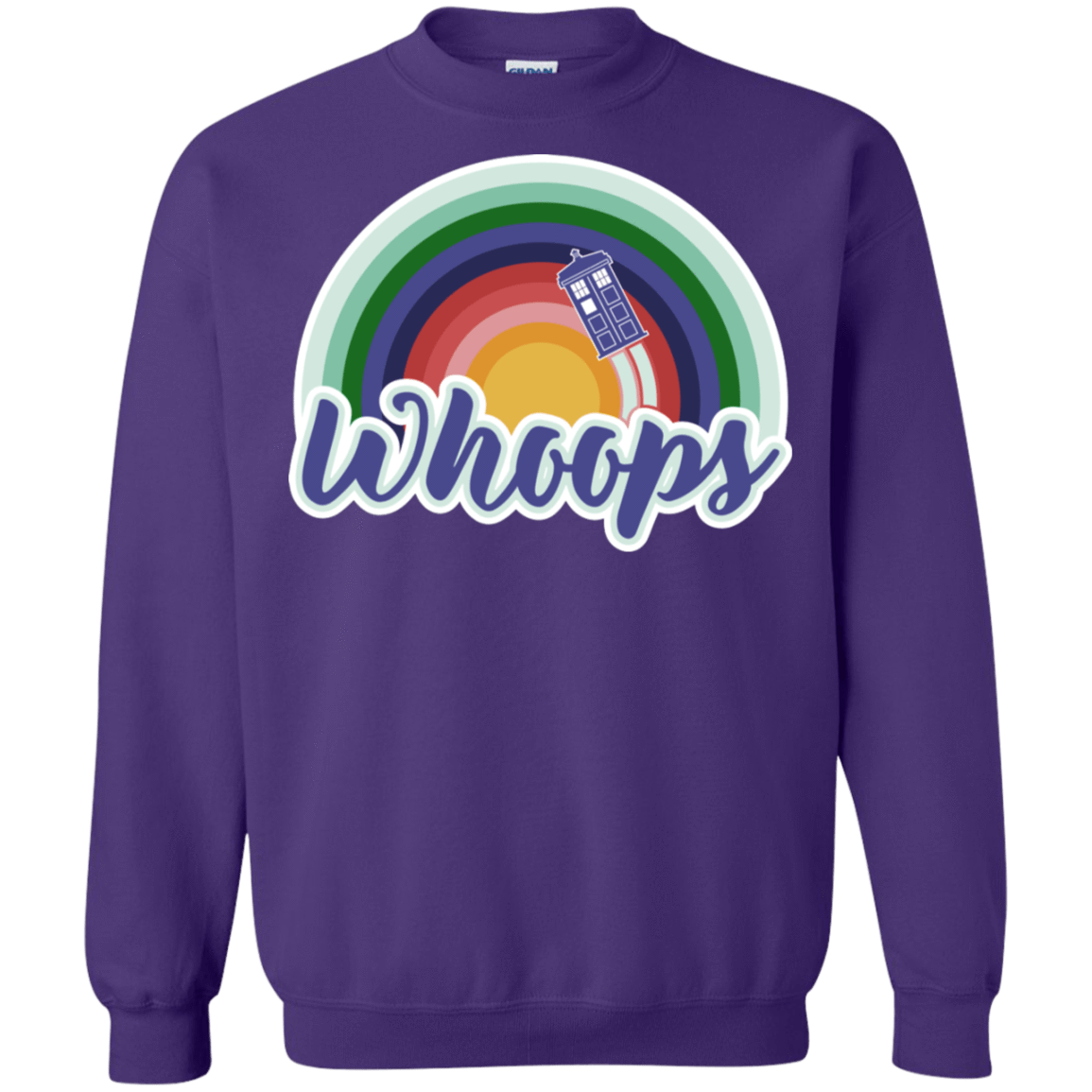 Sweatshirts Purple / S 13th Doctor Retro Whoops Crewneck Sweatshirt