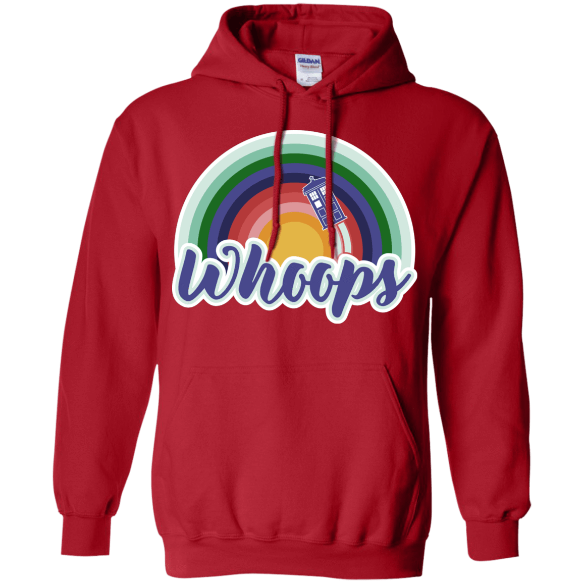 Sweatshirts Red / S 13th Doctor Retro Whoops Pullover Hoodie