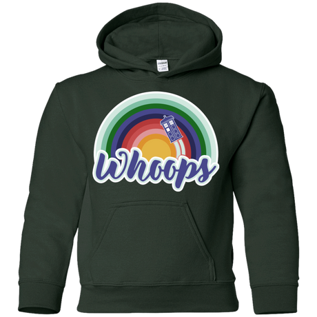 Sweatshirts Forest Green / YS 13th Doctor Retro Whoops Youth Hoodie