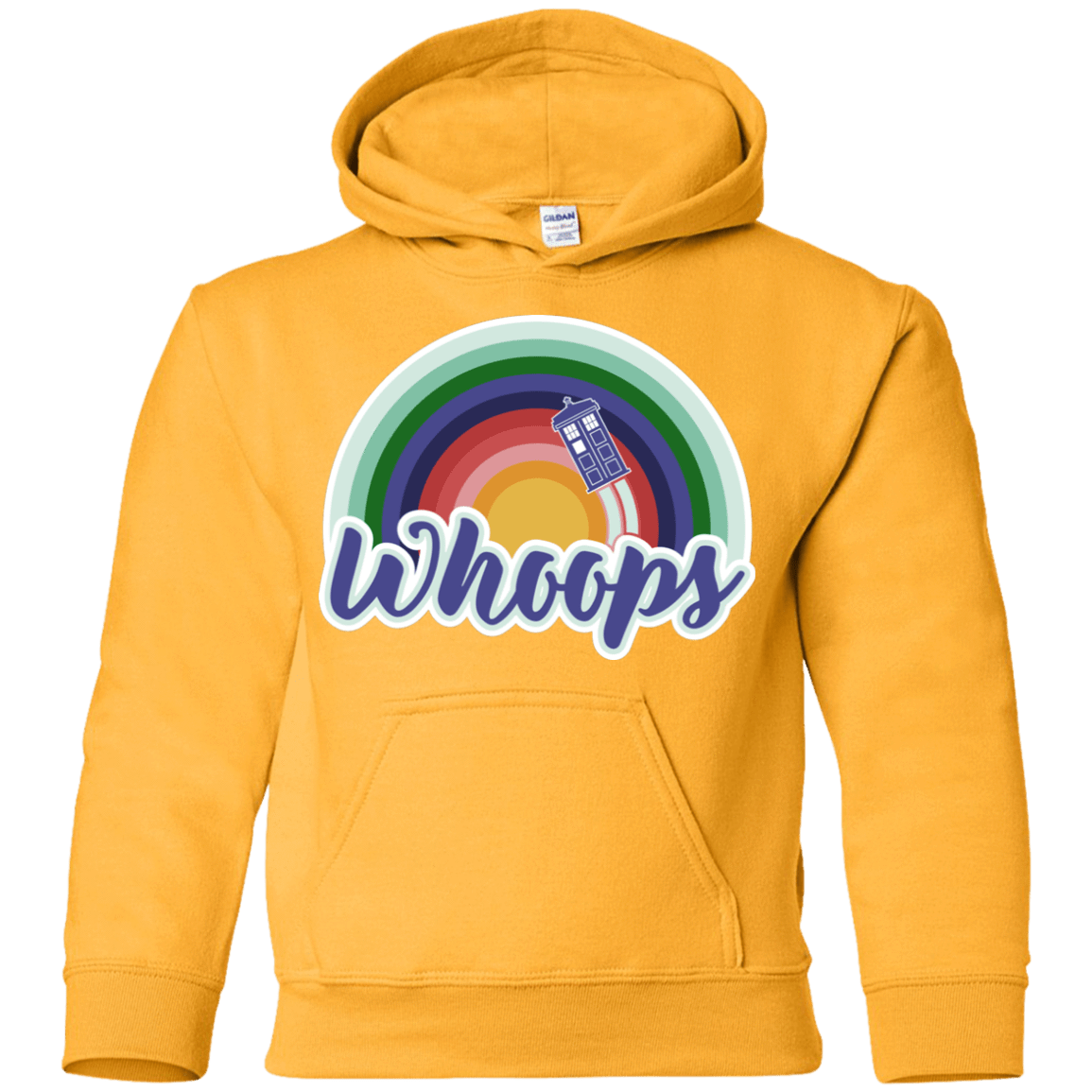 Sweatshirts Gold / YS 13th Doctor Retro Whoops Youth Hoodie