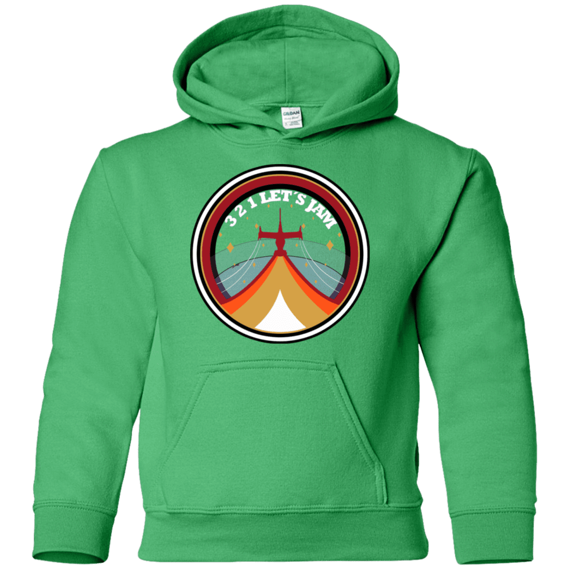 Sweatshirts Irish Green / YS 3 2 1 Lets Jam Youth Hoodie