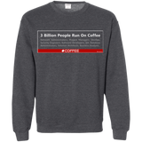 3 Billion People Run On Java Crewneck Sweatshirt