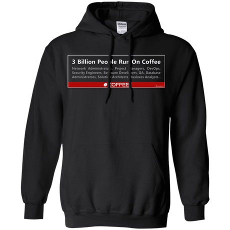 Sweatshirts Black / Small 3 Billion People Run On Java Pullover Hoodie