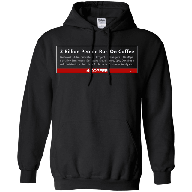 Sweatshirts Black / Small 3 Billion People Run On Java Pullover Hoodie