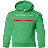 Sweatshirts Irish Green / YS 3 Billion People Run On Java Youth Hoodie