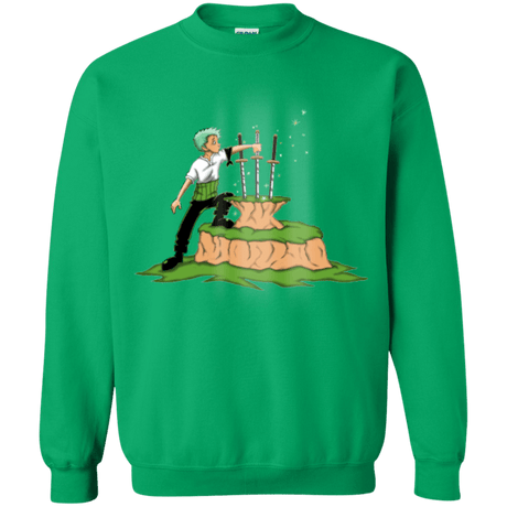 Sweatshirts Irish Green / Small 3 Swords in the Stone Crewneck Sweatshirt