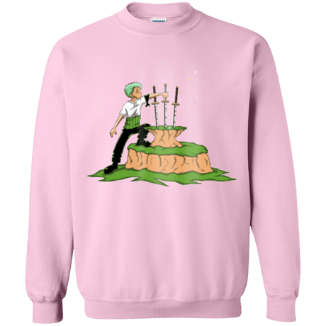 Sweatshirts Light Pink / Small 3 Swords in the Stone Crewneck Sweatshirt