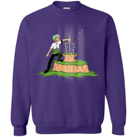 Sweatshirts Purple / Small 3 Swords in the Stone Crewneck Sweatshirt