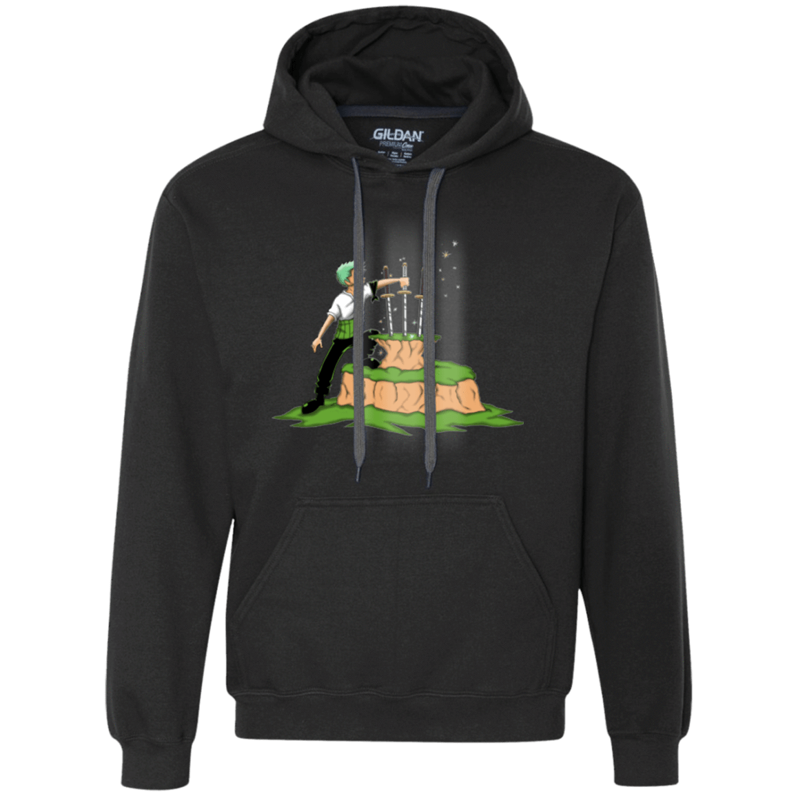 Sweatshirts Black / Small 3 Swords in the Stone Premium Fleece Hoodie