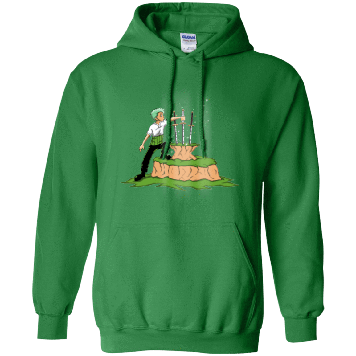 Sweatshirts Irish Green / Small 3 Swords in the Stone Pullover Hoodie