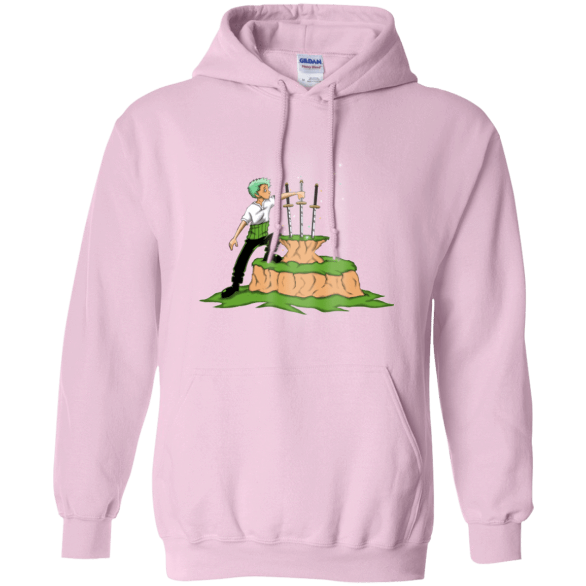 Sweatshirts Light Pink / Small 3 Swords in the Stone Pullover Hoodie