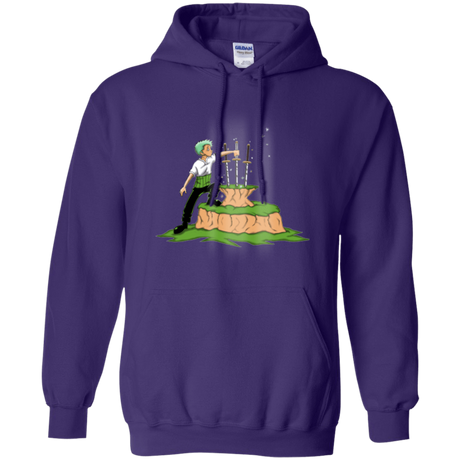 Sweatshirts Purple / Small 3 Swords in the Stone Pullover Hoodie