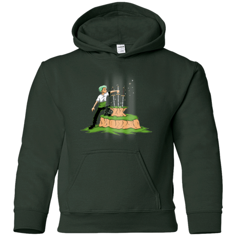 Sweatshirts Forest Green / YS 3 Swords in the Stone Youth Hoodie