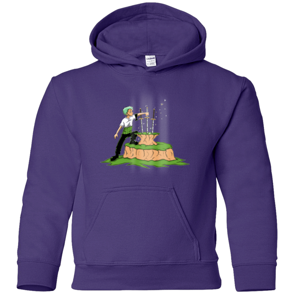 Sweatshirts Purple / YS 3 Swords in the Stone Youth Hoodie