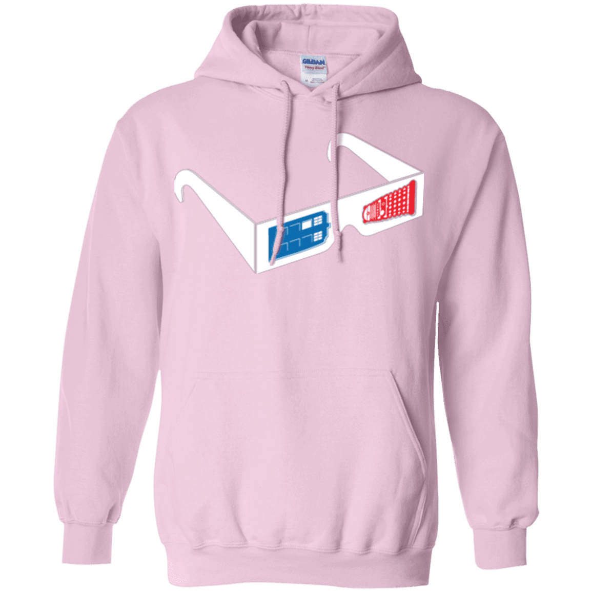 Sweatshirts Light Pink / Small 3DW Pullover Hoodie