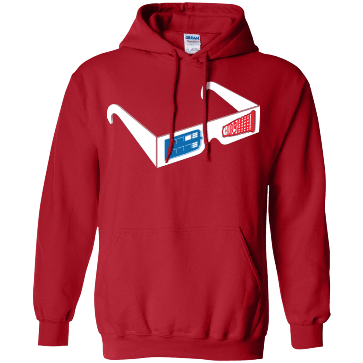 Sweatshirts Red / Small 3DW Pullover Hoodie