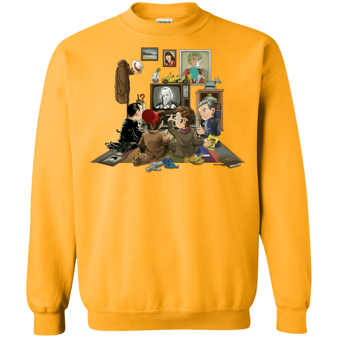 Sweatshirts Gold / Small 50 Years Of The Doctor Crewneck Sweatshirt