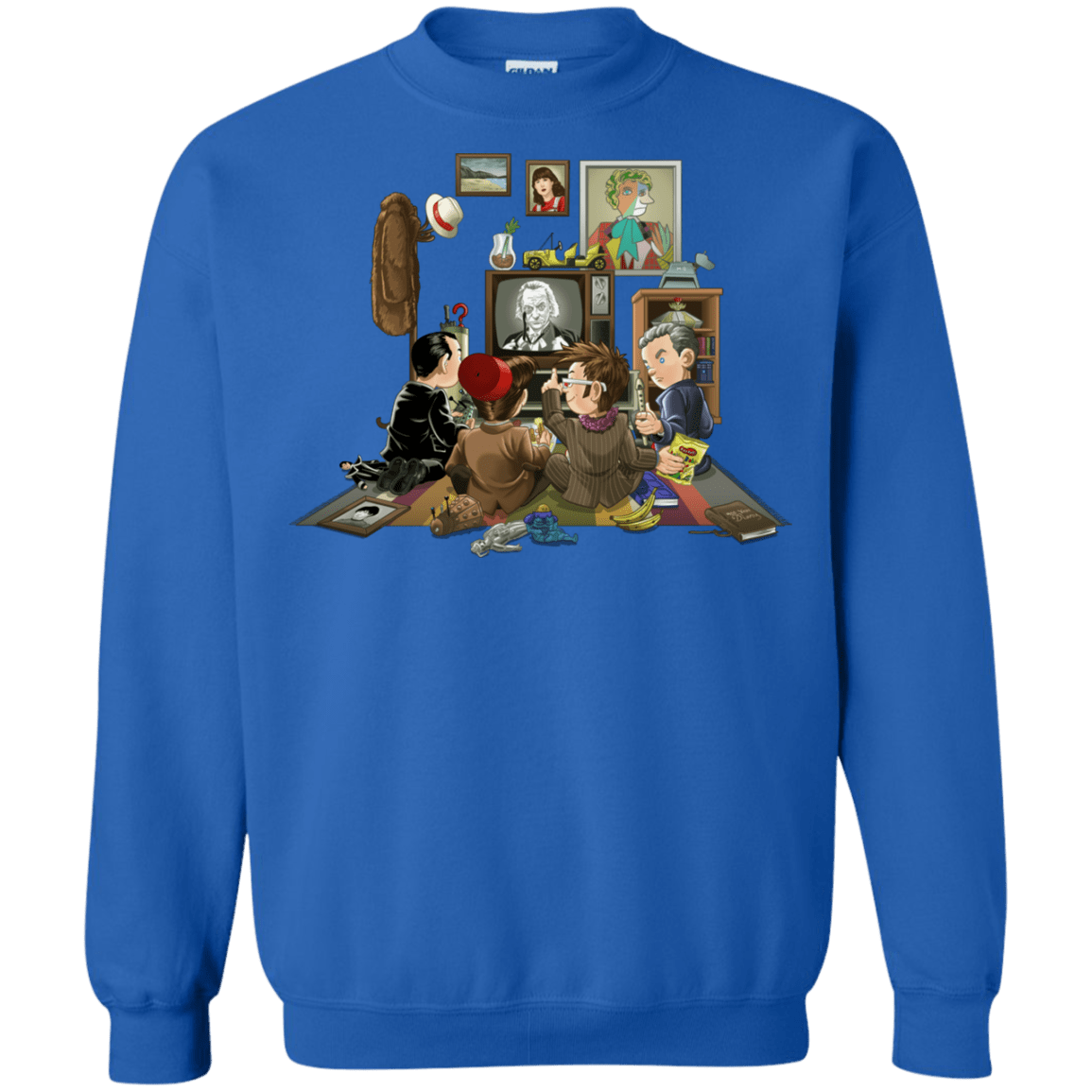 Sweatshirts Royal / Small 50 Years Of The Doctor Crewneck Sweatshirt