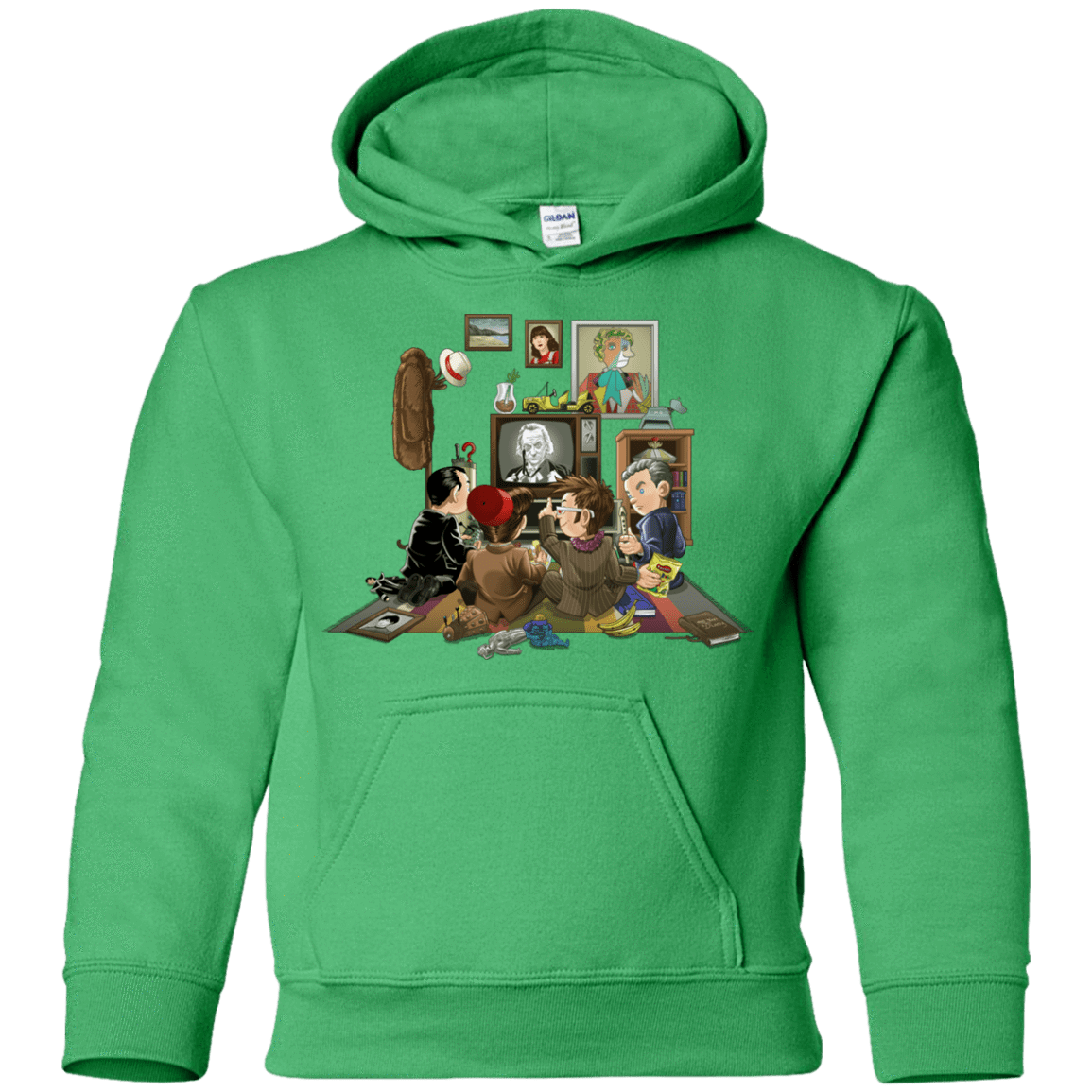 Sweatshirts Irish Green / YS 50 Years Of The Doctor Youth Hoodie