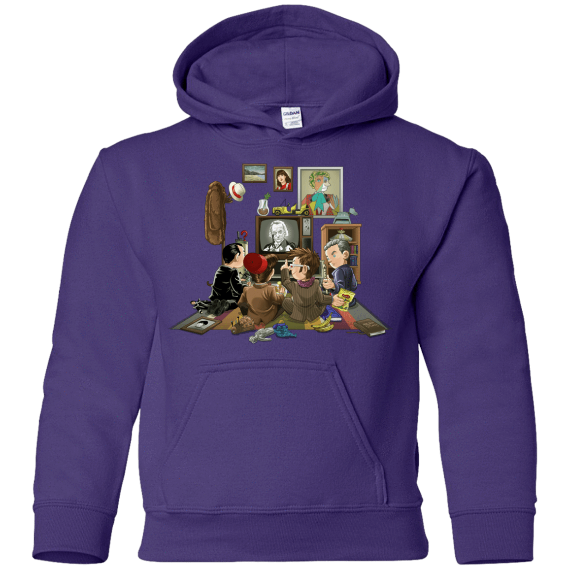 Sweatshirts Purple / YS 50 Years Of The Doctor Youth Hoodie